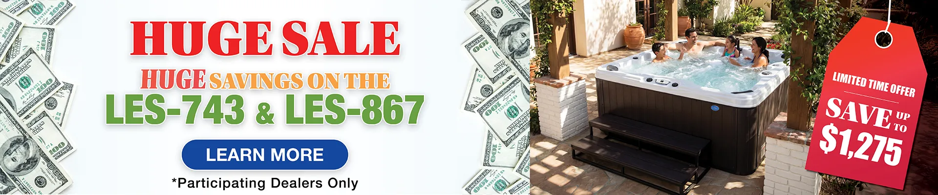 Calspas hot tub being used in a family setting - Taylor